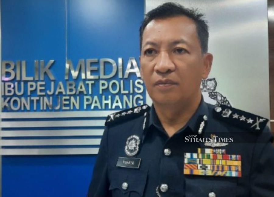 (FILE PHOTO) Pahang Police chief Datuk Seri Yahaya Othman. A single mother has fallen victim to a Love Scam syndicate and suffered losses of over RM170,400 after meeting an individual through social media. -NSTP FILE