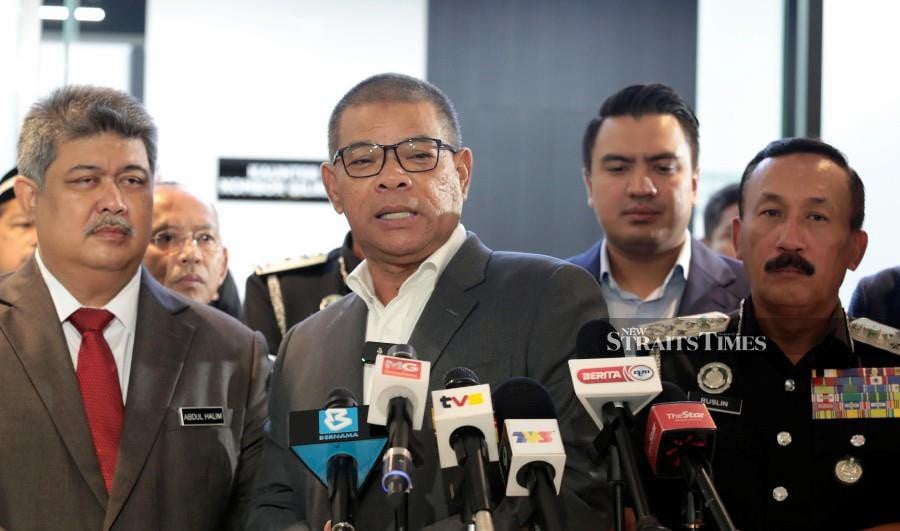 Home Minister Datuk Seri Saifuddin Nasution Ismail, in a Press conference at the ministry, said the proposed amendments to the Federal Constitution on citizenship matters will be presented to the cabinet on March 8. -NSTP/MOHD FADLI HAMZAH