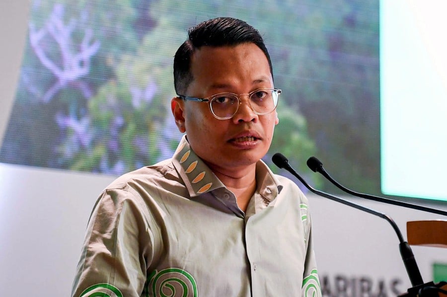 (FILE PHOTO) Natural Resources, Environment and Climate Change Minister Nik Nazmi Nik Ahmad.