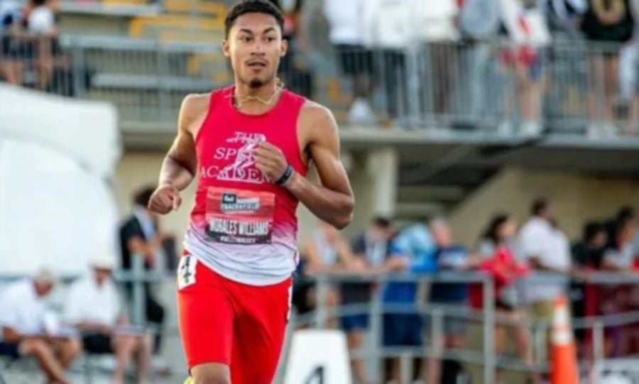 Canadian teenager Christoper Morales Williams set a new world indoor record for the 400m. -PIC SOURCE: INTERNET