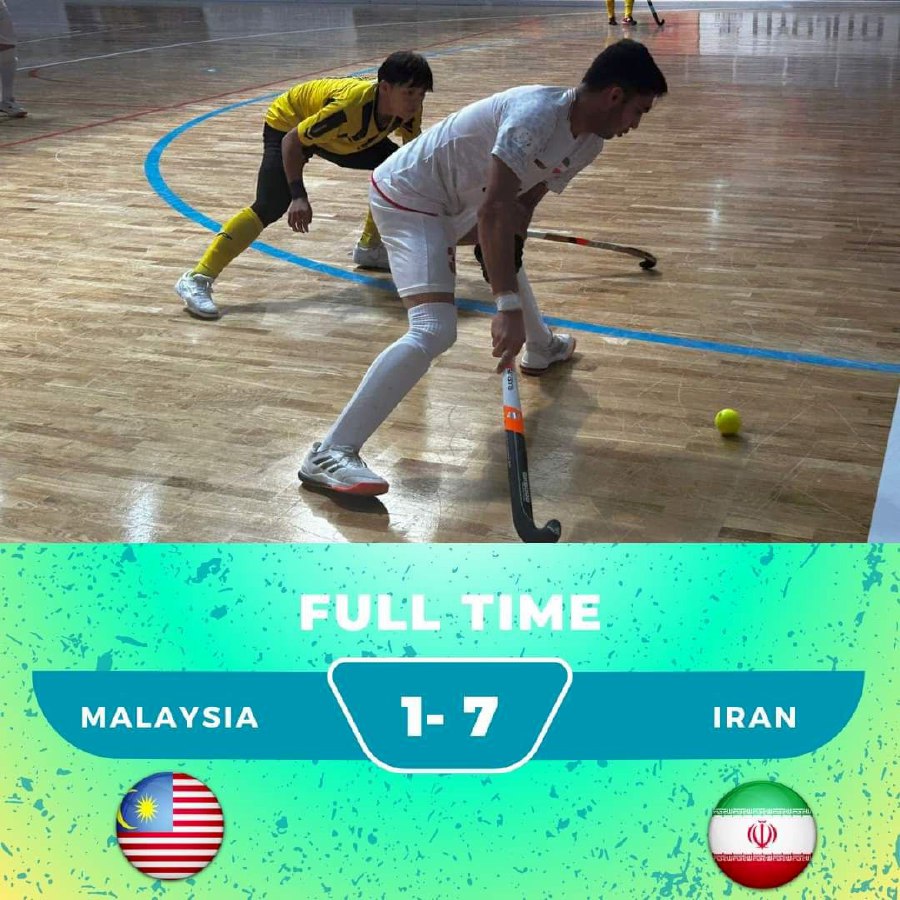 Malaysia came out short of defending their Indoor Hockey Asia Cup crown after losing 7-1 to Iran in the final in Kazakhstan. -COURTESY PIC