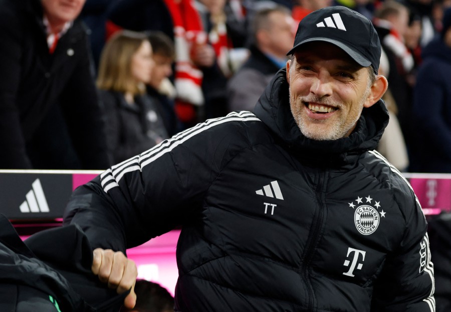 Bayern Munich's German head coach Thomas Tuchel is pictured prior to the German first division Bundesliga football match between FC Bayern Munich and RB Leipzig in Munich, southern Germany on February 24, 2024. -AFP/MICHAELA STACHE