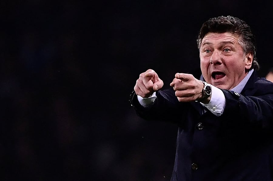 (FILE PHOTO) Walter Mazzarri. -AFP/MARCO BERTORELLO