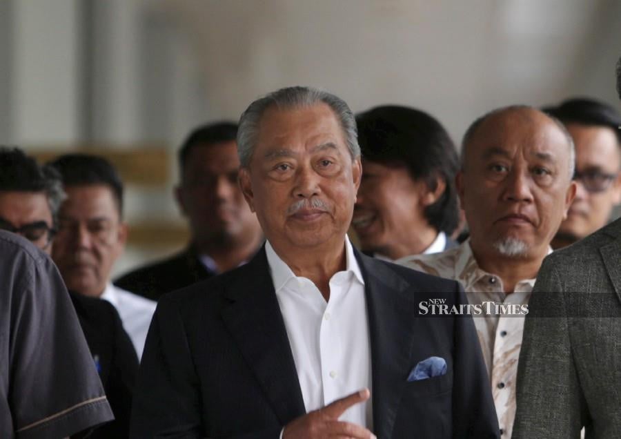 Former prime minister Tan Sri Muhyiddin Yassin is seeking a five-member Court of Appeal (CoA) panel to hear his last legal bid to restore his discharge and acquittal (DAA) on four abuse of power charges relating to the Jana Wibawa scandal. - NSTP/MOHAMAD SHAHRIL BADRI SAALI