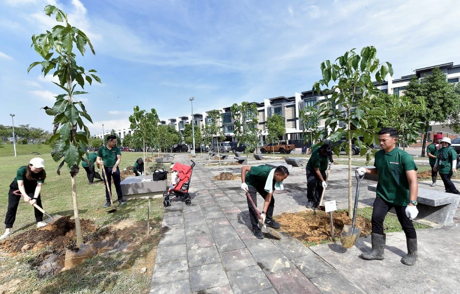 PKNS and Lions Convention’s greening initiative is a significant step towards maintaining nature's beauty and establishing a meaningful green space for the local community in Taman Warisan, a development project of PKNS, Anggun Kirana in Setia Alam. -BERNAMA PIC