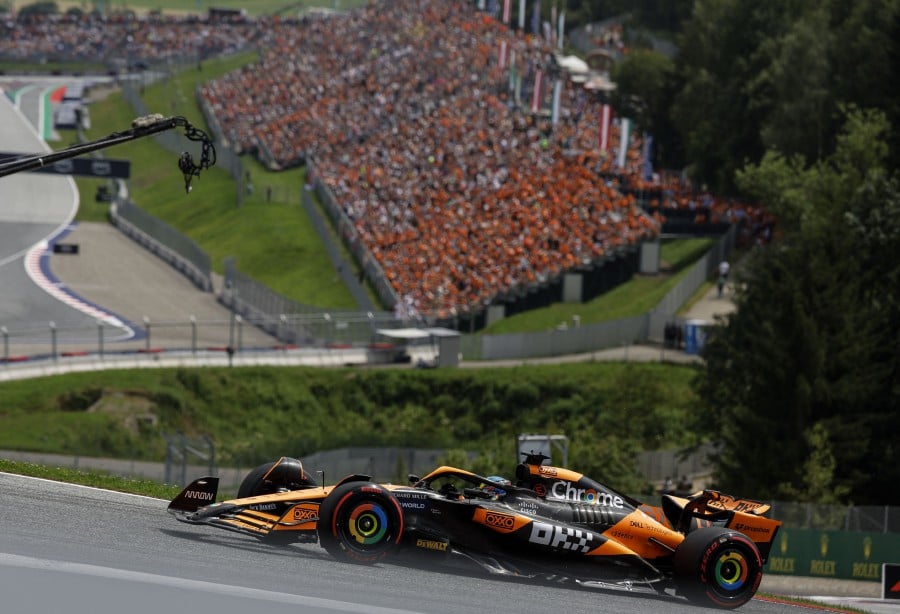 McLaren's Australian driver Oscar Piastri competes during the Formula One Austrian Grand Prix on the Red Bull Ring race track in Spielberg, Austria. -AFP/ERWIN SCHERIAU