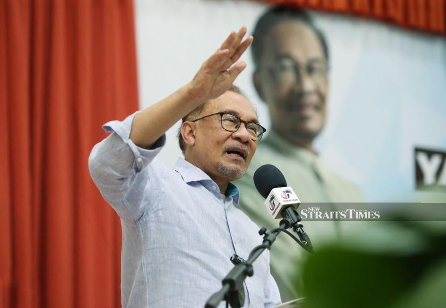 Prime Minister Datuk Seri Anwar Ibrahim. -NSTP/ ROHANIS SHUKRI