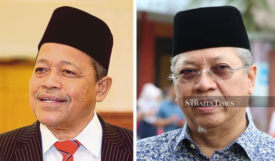 Two former Umno leaders -- Tan Sri Annuar Musa (right) and Datuk Seri Shahidan Kassim (left) -- are among nine individuals appointed as members of the Pas Central Committee for 2023-2025. -NSTP FILE