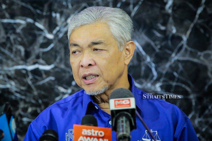 Former deputy prime minister Datuk Seri Dr Ahmad Zahid Hamidi has dismissed allegations linking him to the mismanagement of the Royal Malaysian Navy’s (RMN) Littoral Combat Ship (LCS) project. - NSTP/ASYRAF HAMZAH
