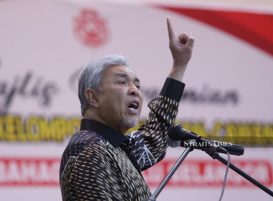 Umno president Datuk Seri Dr Ahmad Zahid Hamidi says Umno members must accept that there are differences with other component parties of the unity government and move on. NSTP/MOHAMAD SHAHRIL BADRI SAALI