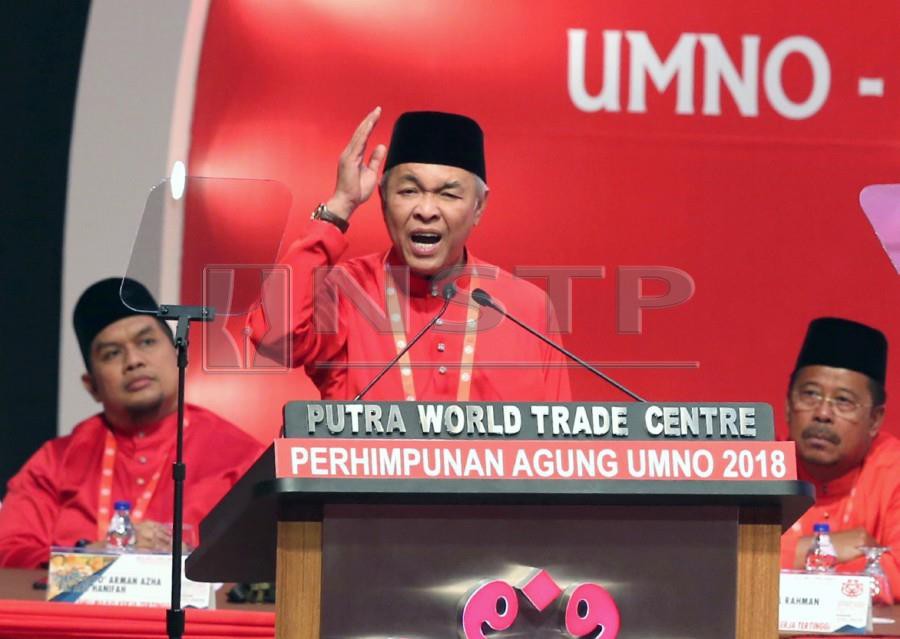 Umn president Datuk Seri Dr Ahmad Zahid Hamidi has already said he will not go on leave in order to focus on his ongoing court case. - NSTP/EIZAIRI SHAMSUDIN