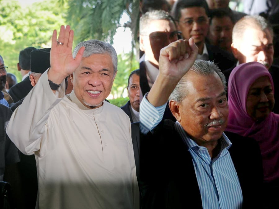 Datuk Seri Dr Ahmad Zahid Hamidi and Tan Sri Muhyiddin Yassin have both agreed to end a personal dispute between them involving a defamation suit at the High Court, here. - File pic