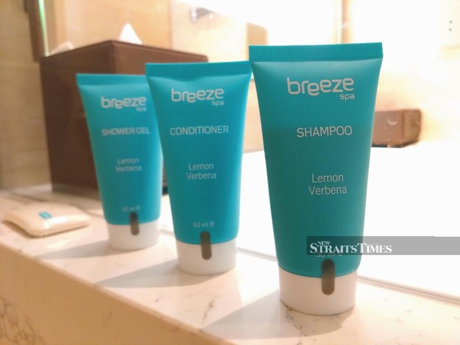 Breeze toiletries give guests a sample of the experience they will get at inhouse spa, Breeze Spa