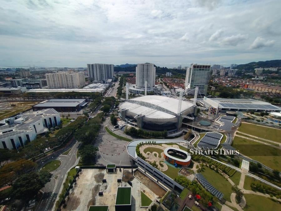 The view of the Setia Spice Convention Centre