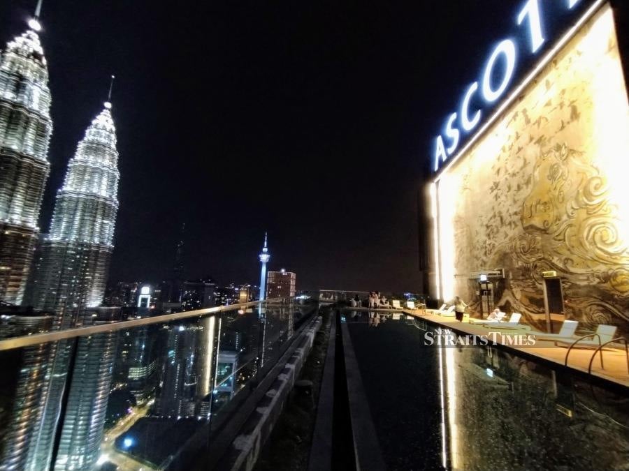 The most photographed area of Ascott Star KLCC. Pictures by Zalina Mohd Som.