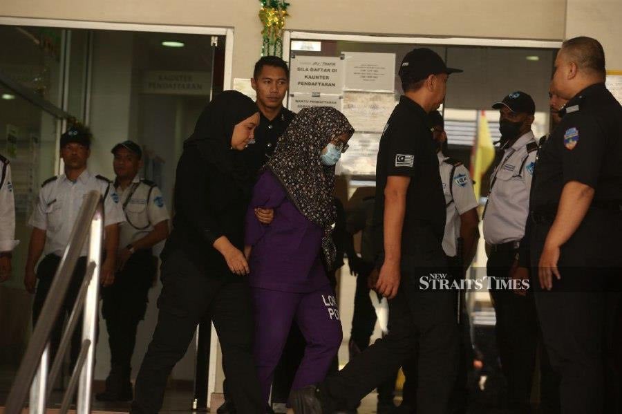 The counsels representing the mother of murdered autistic boy, Zayn Rayyan Abdul Matiin, have objected to the police’s application to record her guilty plea before a magistrate today. - NSTP/HAIRUL ANUAR RAHIM