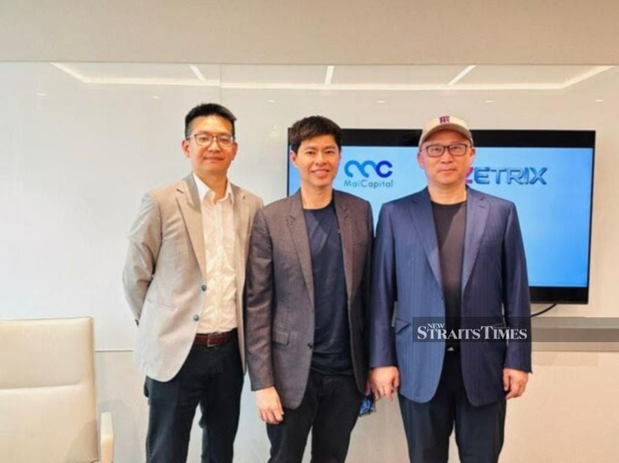 (From left) Marco Lim, Managing Partner of MaiCapital Limited; TS Wong, Group Managing Director of MY E.G. Services Berhad; and Dr. Liu Zhiwei, Chairman of GoFintech Innovation Limited, a Hong Kong public-listed company which is a shareholder of MaiCapital.