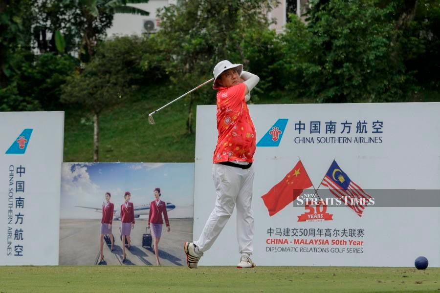 Team China emerged winners in the third round of the China-Malaysia 50th-year Diplomatic Relations Golf Series at the Sungai Long Golf and Country Club. -NSTP/AIZUDDIN SAAD