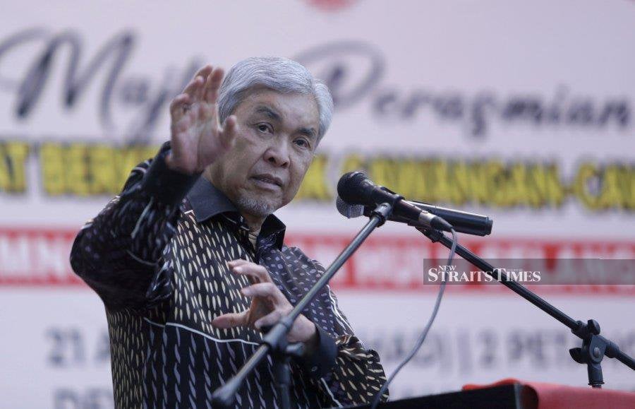 Barisan Nasional (BN) chairman Datuk Seri Dr Ahmad Zahid Hamidi said he understands MCA’s feelings. - NSTP/File Pic 