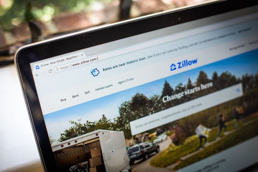 The Zillow website on a laptop computer arranged in Dobbs Ferry, New York, U.S., on Saturday, May 1, 2021. Zillow Group Inc. is scheduled to release earnings figures on May 4. Photographer: Tiffany Hagler-Geard/Bloomberg
