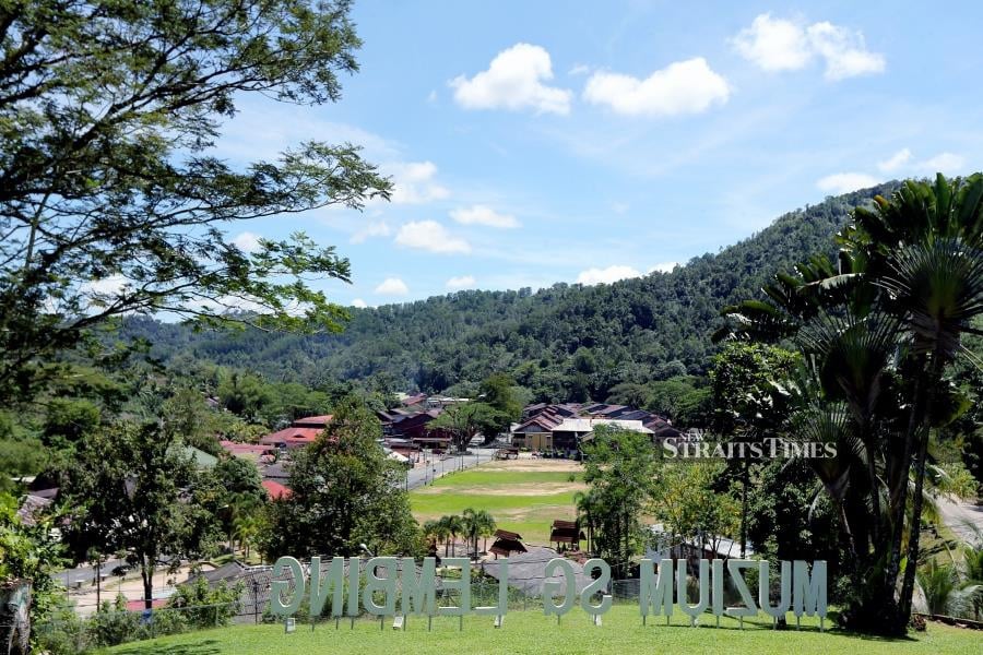 The town of Sungai Lembing as seen from Muzium Sungai Lembing.