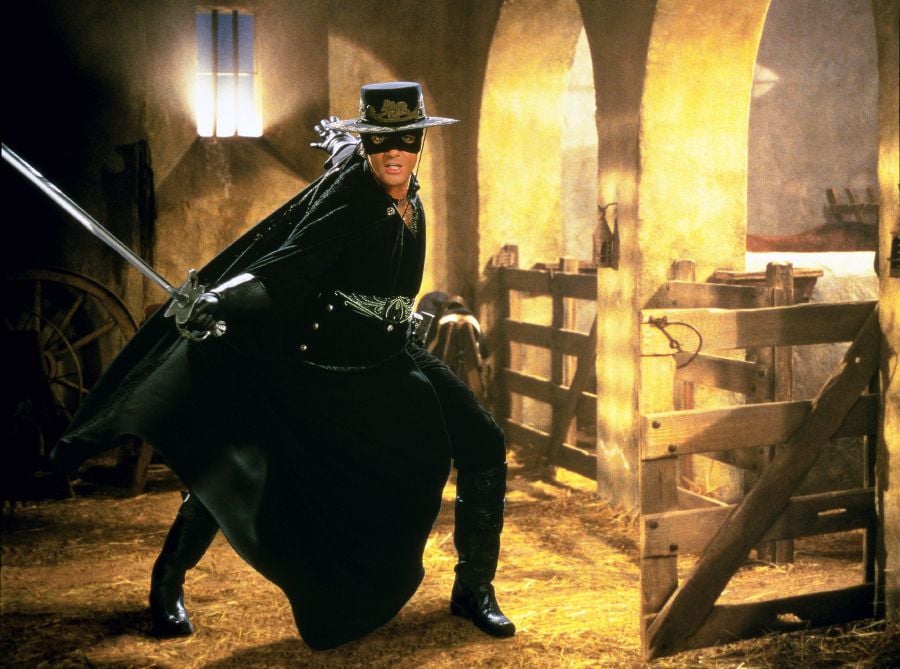 Antonio Banderas starred in the “The Mask of Zorro” (1998) and its sequel “The Legend of Zorro” (2005).