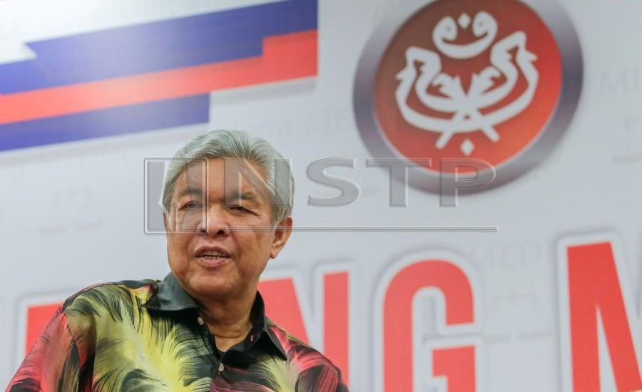 Umno president Datuk Seri Dr Ahmad Zahid Hamidi says the grassroots support for the party is not affected despite some leaders having left the party. - NSTP/LUQMAN HAKIM ZUBIR